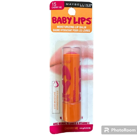NWT- Maybelline Baby Lips Moisturizing Lip Balm #15- Cherry Me - Picture 1 of 2